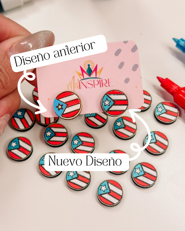 Puerto Rico Flag Stud