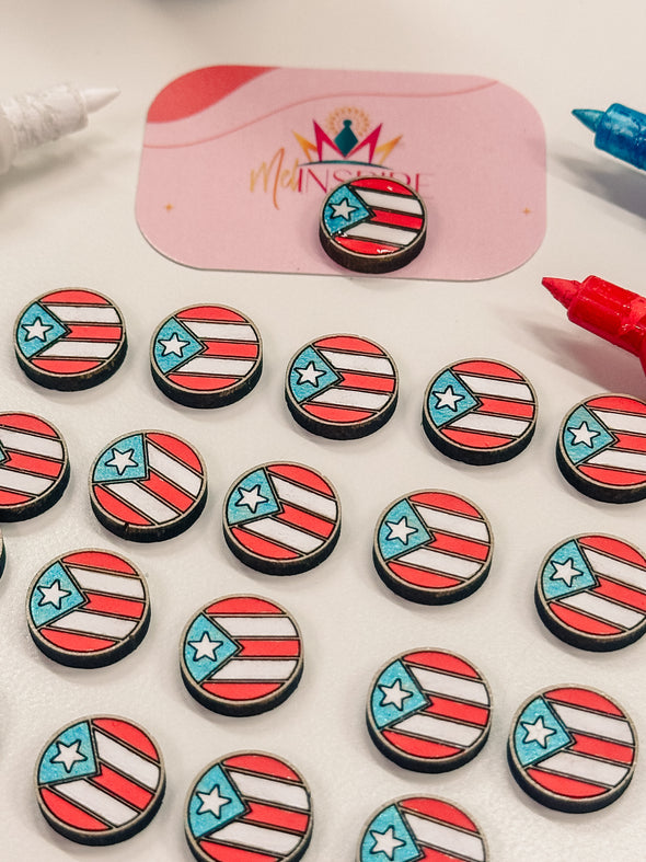 Puerto Rico Flag Stud